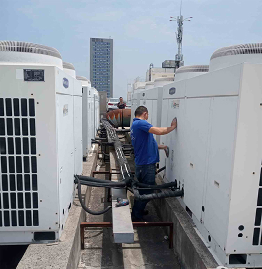 祥云中央空调制热和不制冷系统维修方法